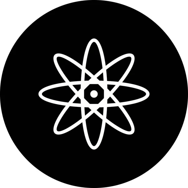 İllüstrasyon atom simgesi — Stok fotoğraf