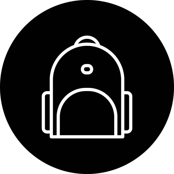 Ilustração Bagpack Ícone — Fotografia de Stock