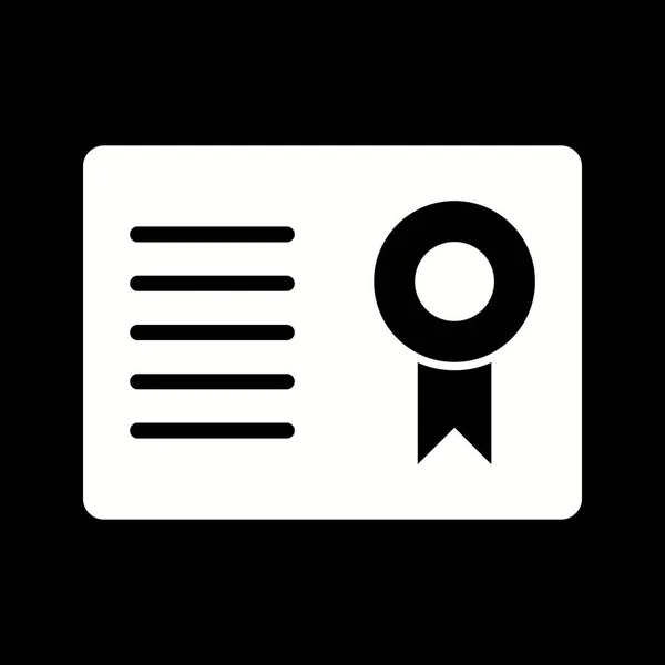 Ikona ilustracji certyfikatu — Zdjęcie stockowe