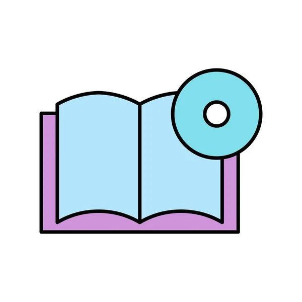 Icono de DVD libro de ilustración — Foto de Stock