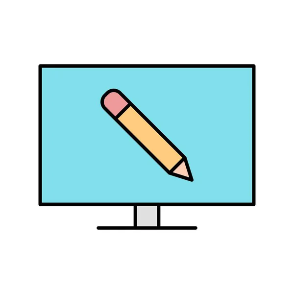 Illustration Online Education Icon — Stock Photo, Image