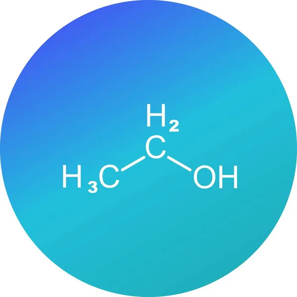 Απεικόνιση εικονιδίου αιθανόλης — Φωτογραφία Αρχείου