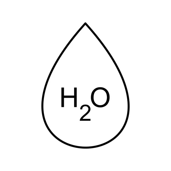 Ilustración H2O Icon —  Fotos de Stock