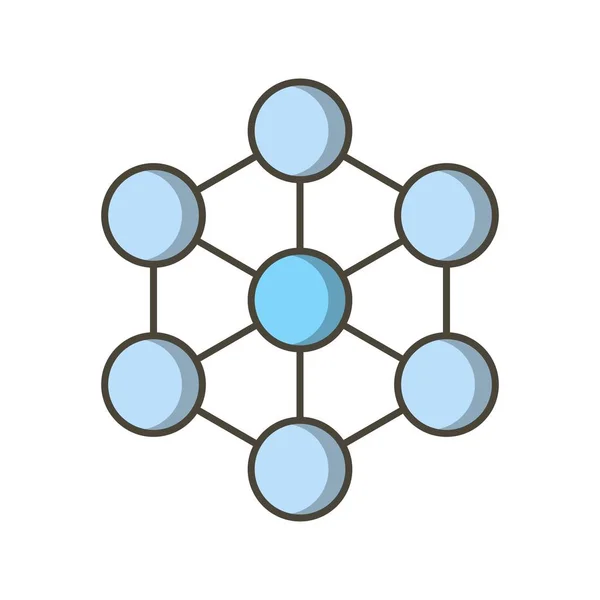 Illustratie molecuul pictogram — Stockfoto