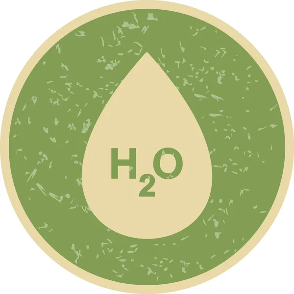 Illustration h2o icon — Stockfoto