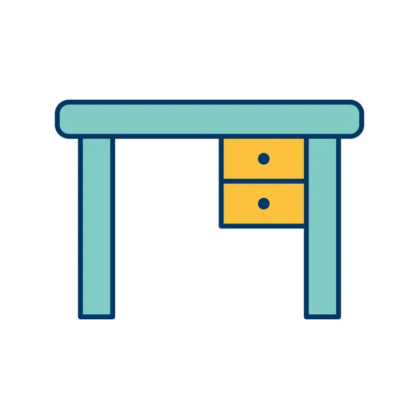 Illustration Study Table Icon — Stock Photo, Image