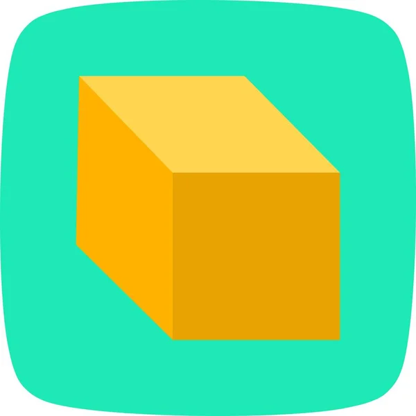 Illustratie kubus pictogram — Stockfoto