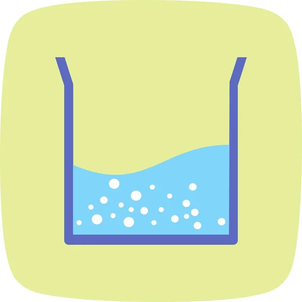 Illustration Beaker Half Fill Icon — Stock Photo, Image