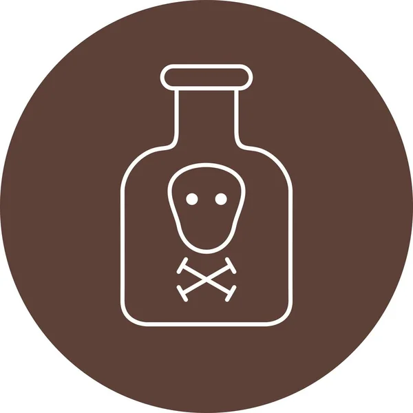 Ilustrace-ikona chemikálií — Stock fotografie