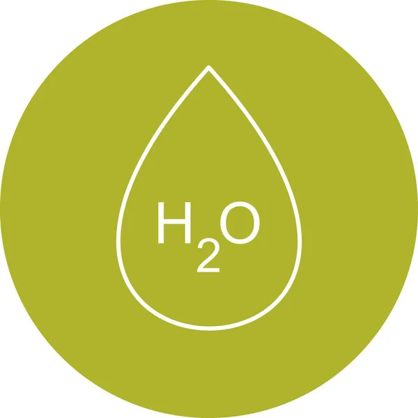 Illustration h2o icon — Stockfoto