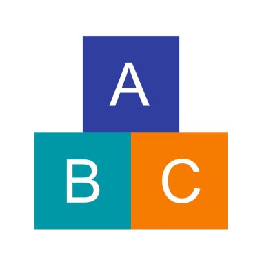 Illustration ABC Cubes simgesi