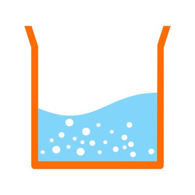 Illustration Beaker yarım dolgu simgesi