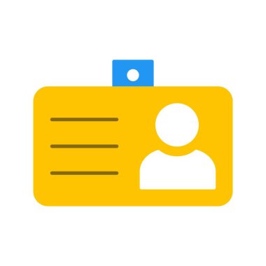 İllüstrasyon öğrenci kartı simgesi