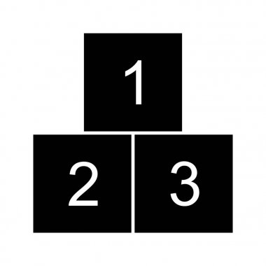 Çizim 123 küp simgesi