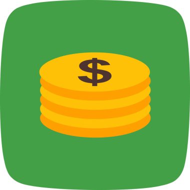 İllüstrasyon Sikkeler Simgesi