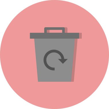 İllüstrasyon çöp geri dönüşüm simgesi