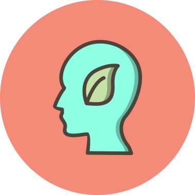 İllüstrasyon Eko zihin simgesi