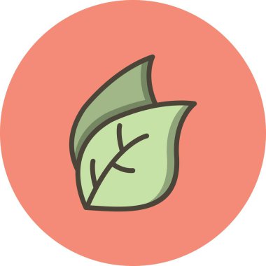 Resimde yaprak simgesi