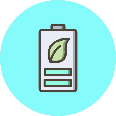 İllüstrasyon Eko pil simgesi