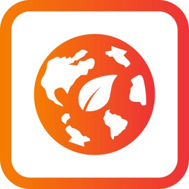 Illustration Eko dünya simgesi