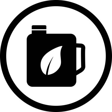 İllüstrasyon Eko yağ simgesi