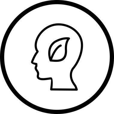 İllüstrasyon Eko zihin simgesi