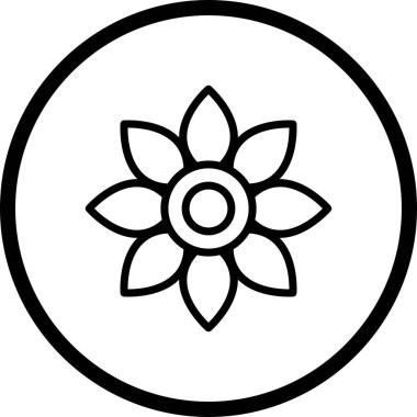 İllüstrasyon Çiçek Simgesi