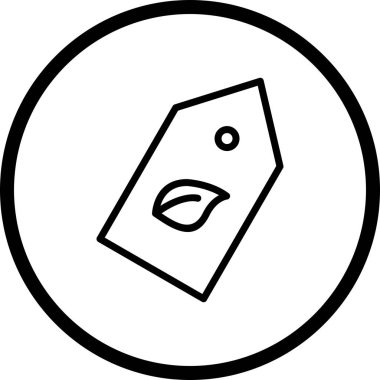 İllüstrasyon eko etiket simgesi