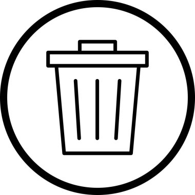 İllüstrasyon atık simgesi