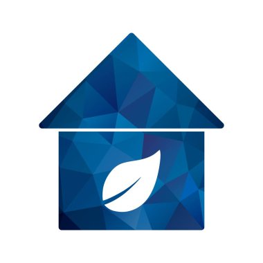 İllüstrasyon Eko ev simgesi