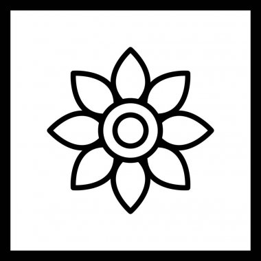 İllüstrasyon Çiçek Simgesi