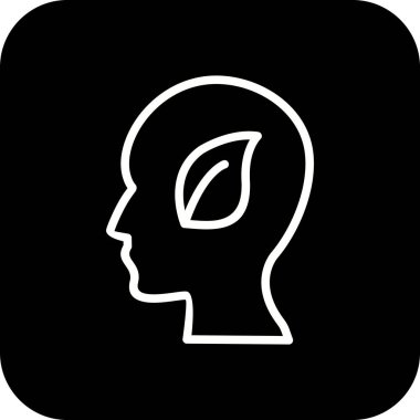 İllüstrasyon Eko zihin simgesi