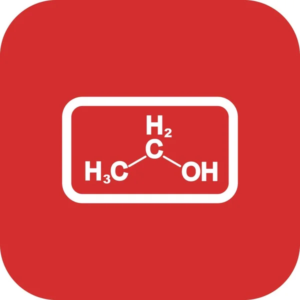 Απεικόνιση εικονιδίου αιθανόλης — Φωτογραφία Αρχείου