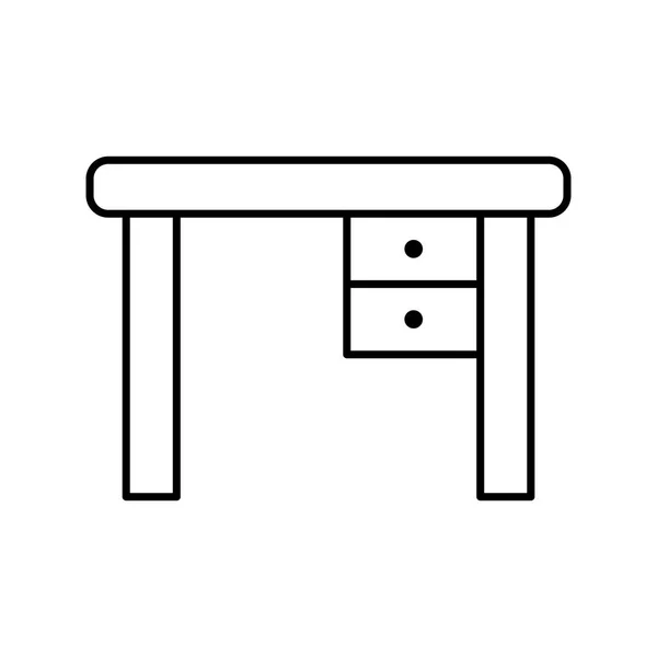 Illustration Study Table Icon — Stock Photo, Image