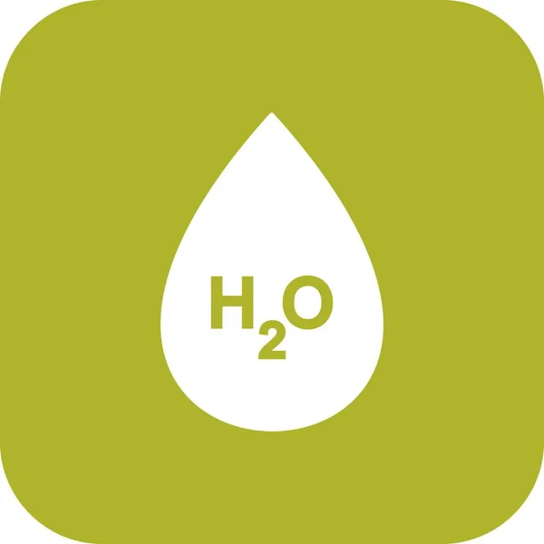 Ikon för illustration H2O — Stockfoto