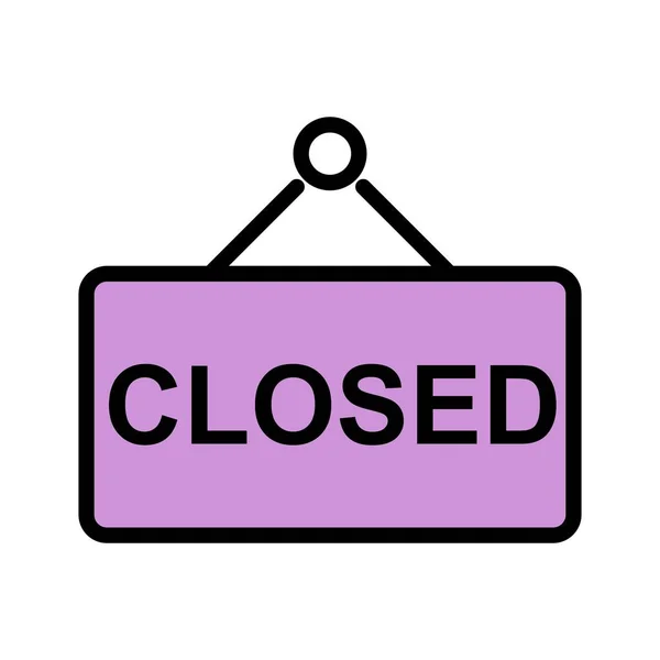 Illustration Closed Sign Icon — Stock Photo, Image