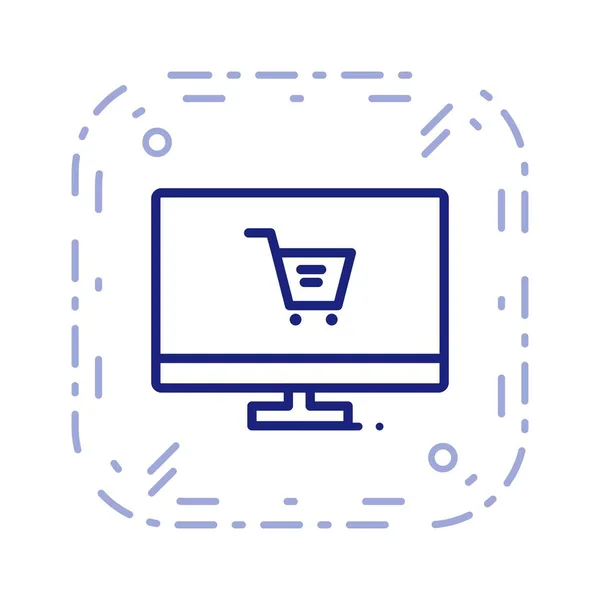 Illustration Online Shopping Icon — Stock Photo, Image
