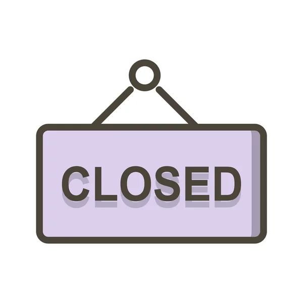 Illustration Closed Sign Icon — Stock Photo, Image