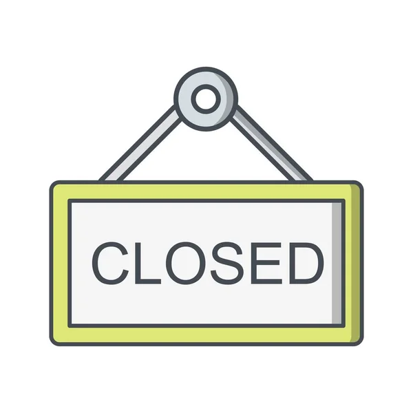 Illustration Closed Sign Icon — Stock Photo, Image