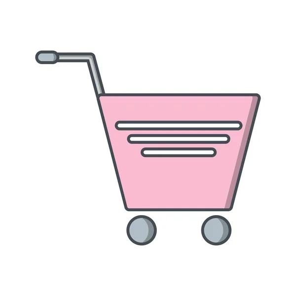 Illustration shopping cart ikonen — Stockfoto