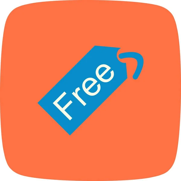 Illustration Free Tag Icon — Stock Photo, Image