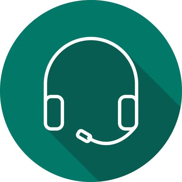 Ilustração Headphones Ícone — Fotografia de Stock