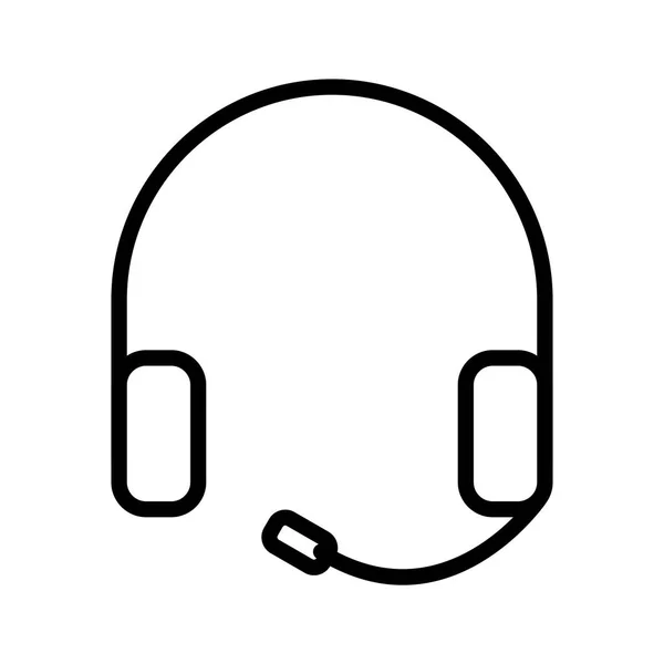Ikona sluchátek s obrázkem — Stock fotografie