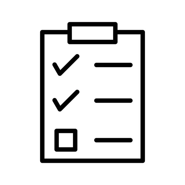 Illustrazione Checklist Icona — Foto Stock