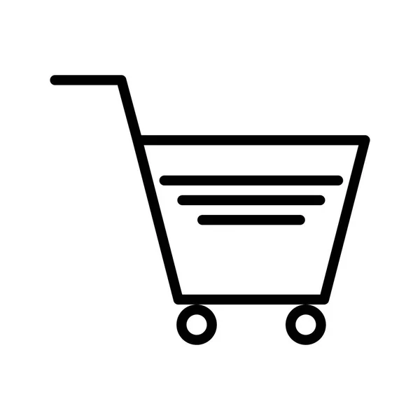 Illustration shopping cart ikonen — Stockfoto