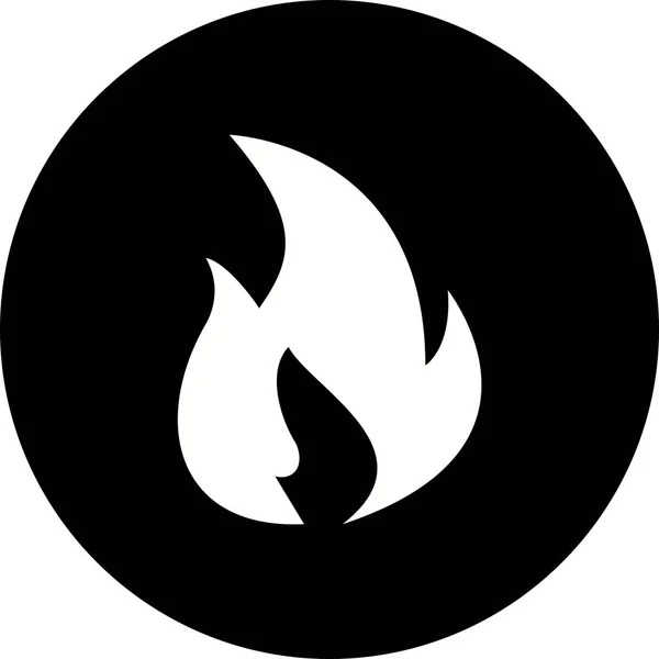 Illustrazione Icona del fuoco — Foto Stock