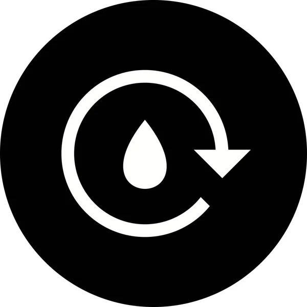 Icono de reciclaje de agua de ilustración —  Fotos de Stock