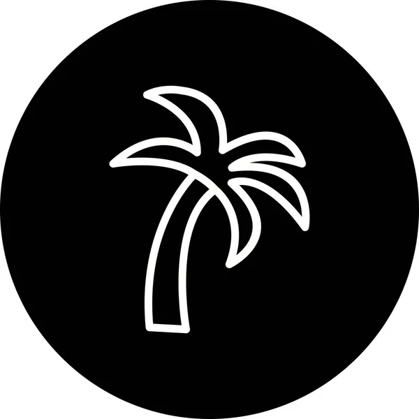 Ilustración Palmera Icono —  Fotos de Stock