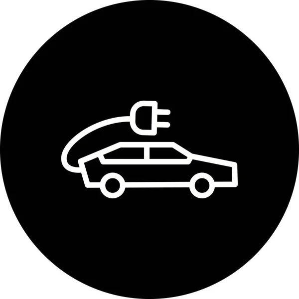 Obrázek elektrický symbol auta — Stock fotografie