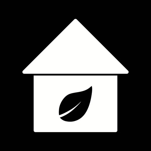 Ilustracja eko Home Icon — Zdjęcie stockowe